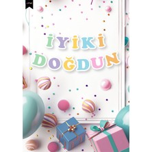 Alpjoy Iyi Ki Doğdun Harf Afiş Makaron Renkler