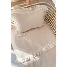 Piamom 100X150 Sade Düz Fistolu/ Fırfırlı %100 Pamuklu Bebek / Çocuk Nevresim Takımı