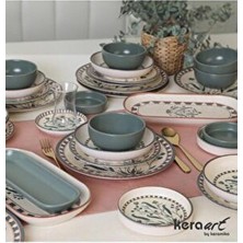 Keramika Doğanın Izi 44 Parça 6 Kişilik Yemek/kahvaltı Takımı Msh