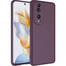 Zore Huawei Honor 90 Kılıf Mara Laaakan Kapak-Mürdüm
