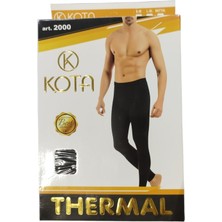 Kota Erkek Siyah Termal Içlik Alt-Üst Takım
