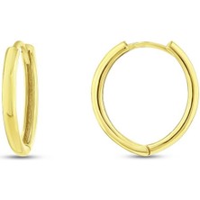 Assos Pırlanta Altın Halka Küpe - 14K