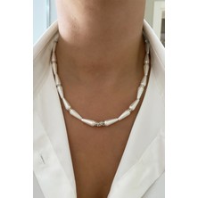 Liveyn Design Konik Inci Taşlı Kolye