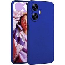 Zore Realme C55 Kılıf Premier Silikon Kapak-Saks Mavi
