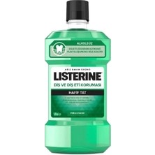 Listerine 500ML Hafif Nane Ağız Gargarası Diş ve Diş Eti Koruması Uzun Süreli Ferahlık