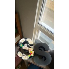 Ladijital Kokulu Solmayan Güller &Işıklı Mini Karküresi ve Ayıcık Harf Kutuda