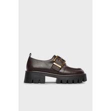 Michael Kors Tokalı Deri Kalın Tabanlı Loafer Ayakabbı 40F4COFP1L251 Bayan Ayakkabı 40F4COFP1L 251