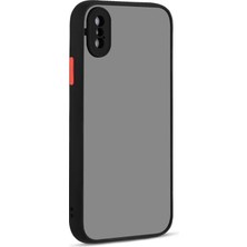 Zore iPhone Xs Max 6.5 Uyumlu Mrsa Hux Kapak-Siyah