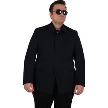 Moc Grande Mocgrande Erkek Büyük Beden Kaşmir Kaban 103008 Lacıvert