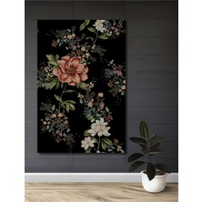 Teona Ahşap Baharın Gızemlı Çiçekleri Yağlı Boya Görünümlü Dekoratif Ahşap Tablo Dikdörtgen Tablo