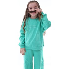 Kyex Kız Çocuk Alt Üst Kaşkorse Pamuklu Eşofman Takımı