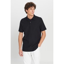 Altınyıldız Classics %100 Pamuk Slim Fit Dar Kesim Polo Yaka Jakarlı Triko Tişört