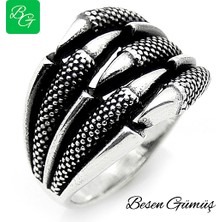 Besen Gümüş Beşli Kartal Pençesi Yüzük