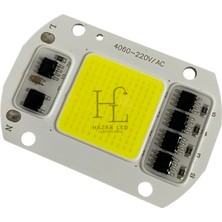 Hazar Led 220 Volt 50 Watt Cob Led Projektör Çipi Beyaz