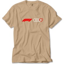 Liyada F1 Audi Love Krem Tişört Liyada
