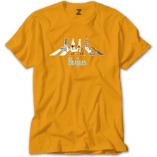 Liyada The Beatles Abbey Road Sarı Tişört Liyada