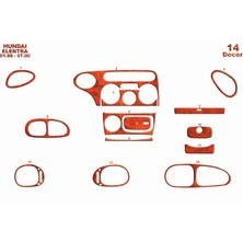 Mars Cockpit Design Hyundai Elantra Konsol-Torpido Kaplama 1999-2000 14 Parça Maun