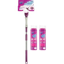Parex Pratik Paspas Çift Sıkmalı + 2'li Yedek Mop