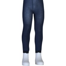 Dore Bileği Dantelli Cotton Çocuk Tayt