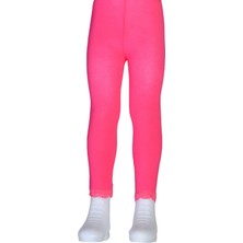 Dore Bileği Dantelli Cotton Çocuk Tayt