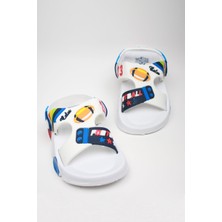 Nstil Günlük Unisex Çocuk Sandalet Esnek Kaymaz Taban Yazlık Ev Okul Kreş Ayakkabı PS940-PS955