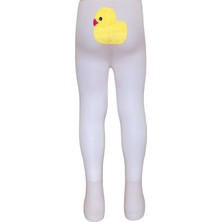 Dore Poposu 3D Aksesuar Desenli Mikro Bebek Külotlu Çorap_Civciv