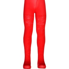 Dore Menekşe Desenli Mikro Çocuk Külotlu Çorap