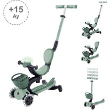 Globber Go Up Baby 360 Işıklı Scooter - Zeytin Yeşili