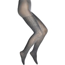 Dore Leopar Baskı Desenli Külotlu Kadın Çorap