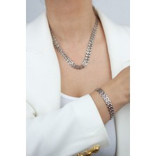 Liveyn Design Geçme Zincir Kolye Bileklik Set