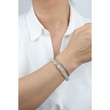 Liveyn Design Doğaltaş Çift Sıralı Bileklik