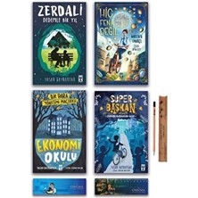 İlk Genç Timaş Hiç Fena Değil - Zerdali - Süper Başkan - Ekonomi Okulu Set 4 Kitap