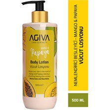 Mango & Papaya Agiva Care & Beauty Yoğun Nemlendirici ve Besleyici Vücut Losyonu 500 ml