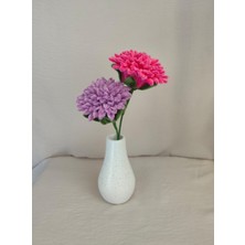 Badem Hediyecilik Kasımpatı Vazoda Çiçek - Dekoratif Aranjman