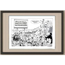 Karikatural Josuran Oscar 29X21CM Orijinal Karikatür Tablo