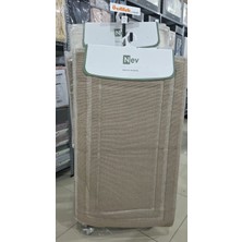 Özdilek Nev 2'li Banyo Paspası - Klozet Takımı Line Bej