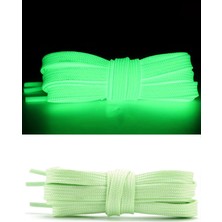 Hapshoe Fosforlu Neon Yeşil 1 cm Kalınlığında 1 Çift Yassı Spor Ayakkabı Bağcığı