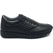 Lisans %100 Içi Dışı Hakiki Deri Ortopedik Erkek Kışlık Günlük Lastik Süs Bağcıklı Ayakkabı 40-44