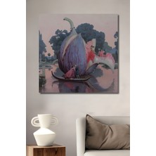 Teona Ahşap Romantik Yağlı Boya Görünümlü Ahşap Dekoratif Tablo Bahar Esintisi Aşk Manzarası Dikdörtgen Tablo