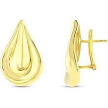 Assos Pırlanta Tasarım Altın Küpe - 14K