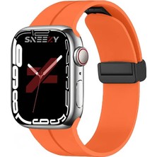 Sneezy Apple Watch 38MM 40MM 41MM Seri 1 2 3 4 5 6 7 8 Se Uyumlu Coastal Manyetik Tokalı Silikon Kordon
