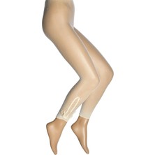 Dore Yandan Bağcıklı File Tayt Kadın Çorap