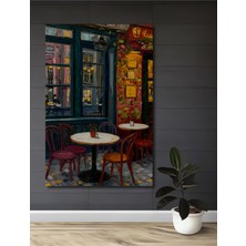 Teona Ahşap Paris Sokakları Yağlı Boya Görünümlü Ahşap Dekoratif Tablo Dikdörtgen Tablo