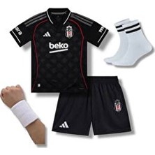 Alaturka Mix Beş'ikt'aş' 2026 Isimsiz Alternatif Yakalı Çocuk Forması 4lü Set Şort/çorap/bileklik