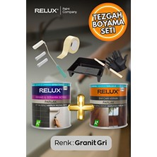 Relux Paint Tezgah Boyama Seti - Fayans Boyama Seti -Banyo Boyama Seti - Mermer Boyası - Boya Seti - Hediyeli