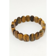 Down Art Rolex Kesim Kaplan Gözü Doğal Taşlı Bileklik