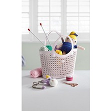 Milenay Esnek Plastik Silikon Çok Amaçlı Sepet, Çanta Organizer, 6lt, 30X17X32CM
