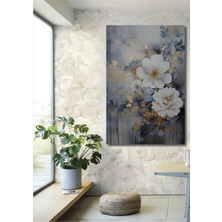 Teona Ahşap Baharın Zarafeti Yağlı Boya Görünümlü Ahşap Dekoratif Tablo Dikdörtgen Tablo