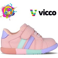 Vicco Heika Ortopedik Ilk Adım Bebek Çocuk Spor Ayakkabı Pudra