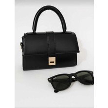 Özüm Takı Kadın Siyah El Omuz Çantası Siyah